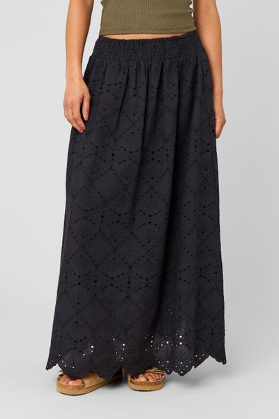 Jupe longue brod&eacute;e