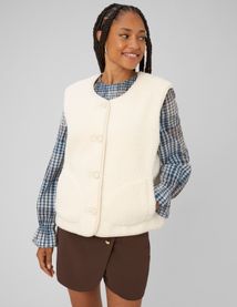 Gilet sans manches sherpa