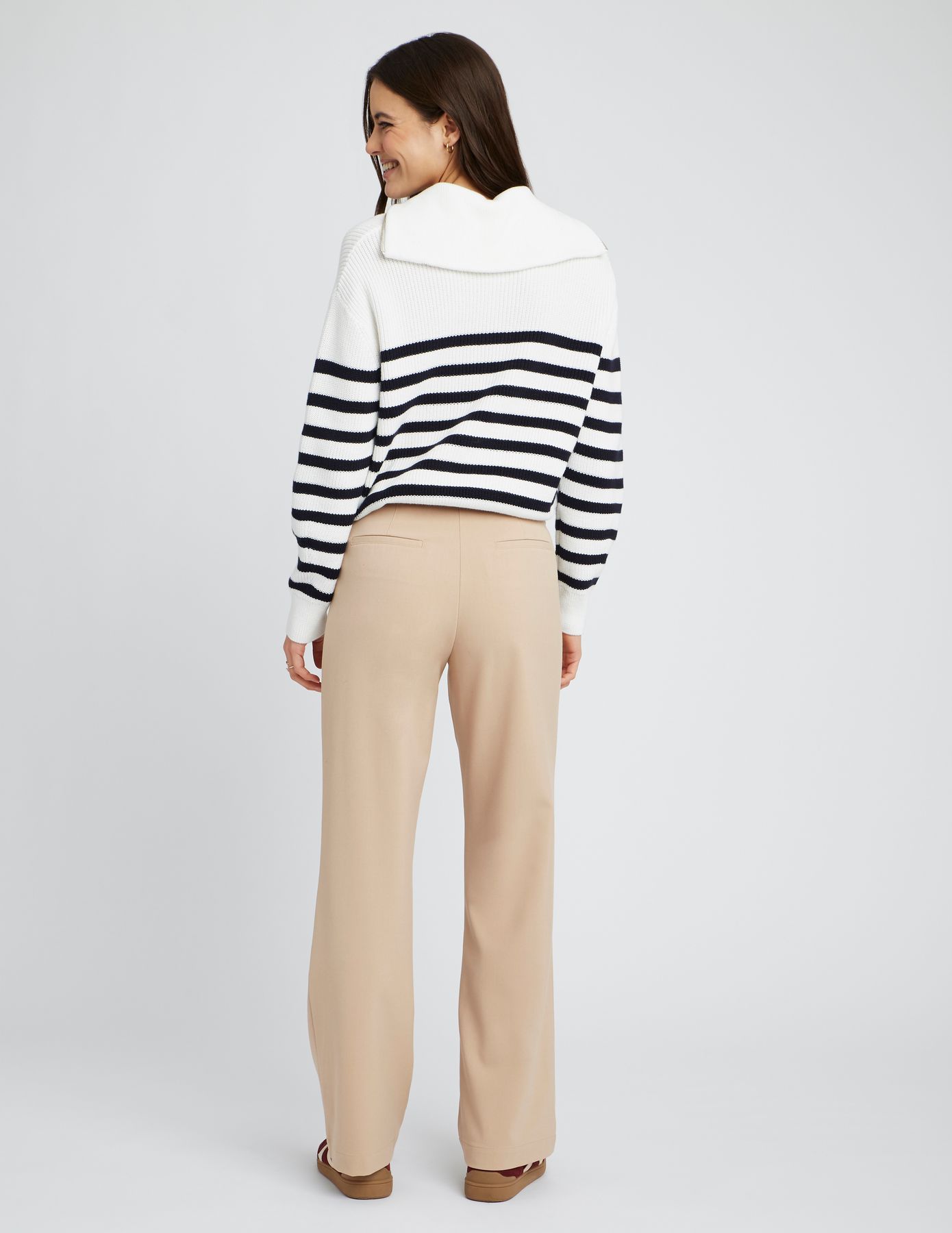 Pantalon tailleur polyester recyclé