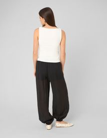 Pantalon bouffant plumetis