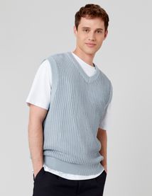 Pull uni sans manches