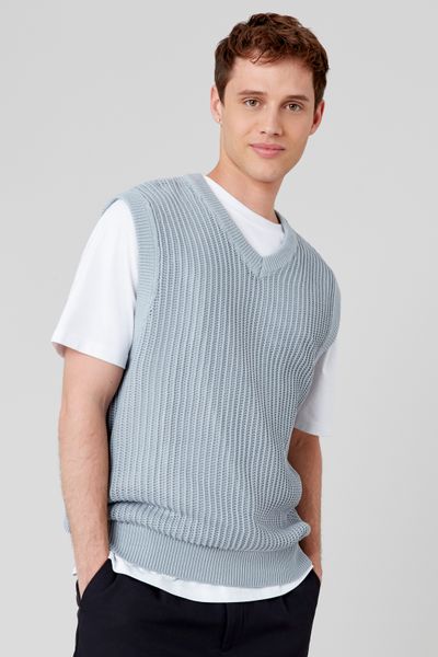 Pull uni sans manches