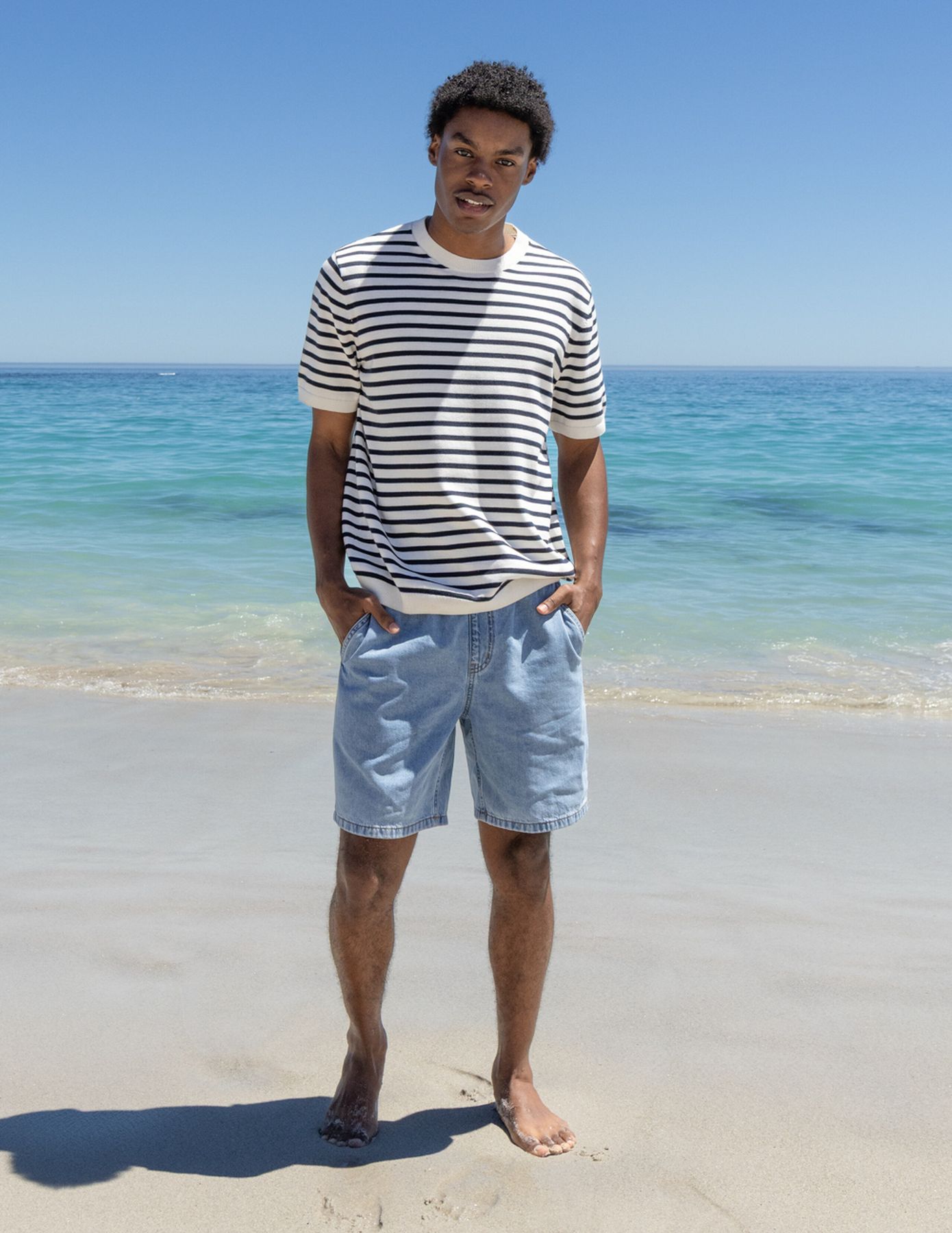 Bermuda en jean long