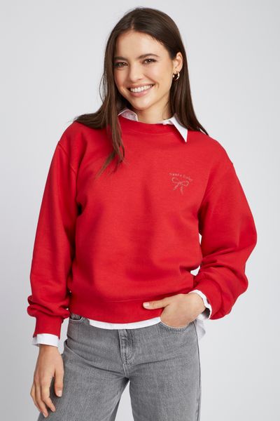 Sweat col rond imprimé