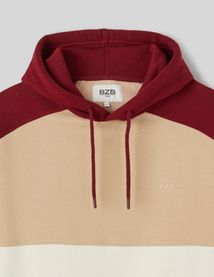 Sweat &agrave; capuche colorblock