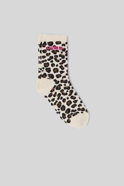 Chaussettes léopard wording