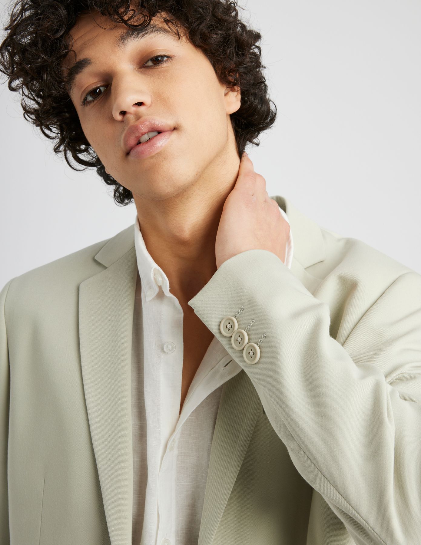 Veste de costume coupe droite