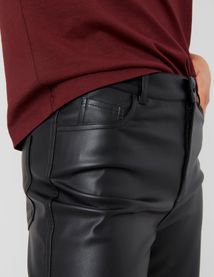 Pantalon tissu enduit