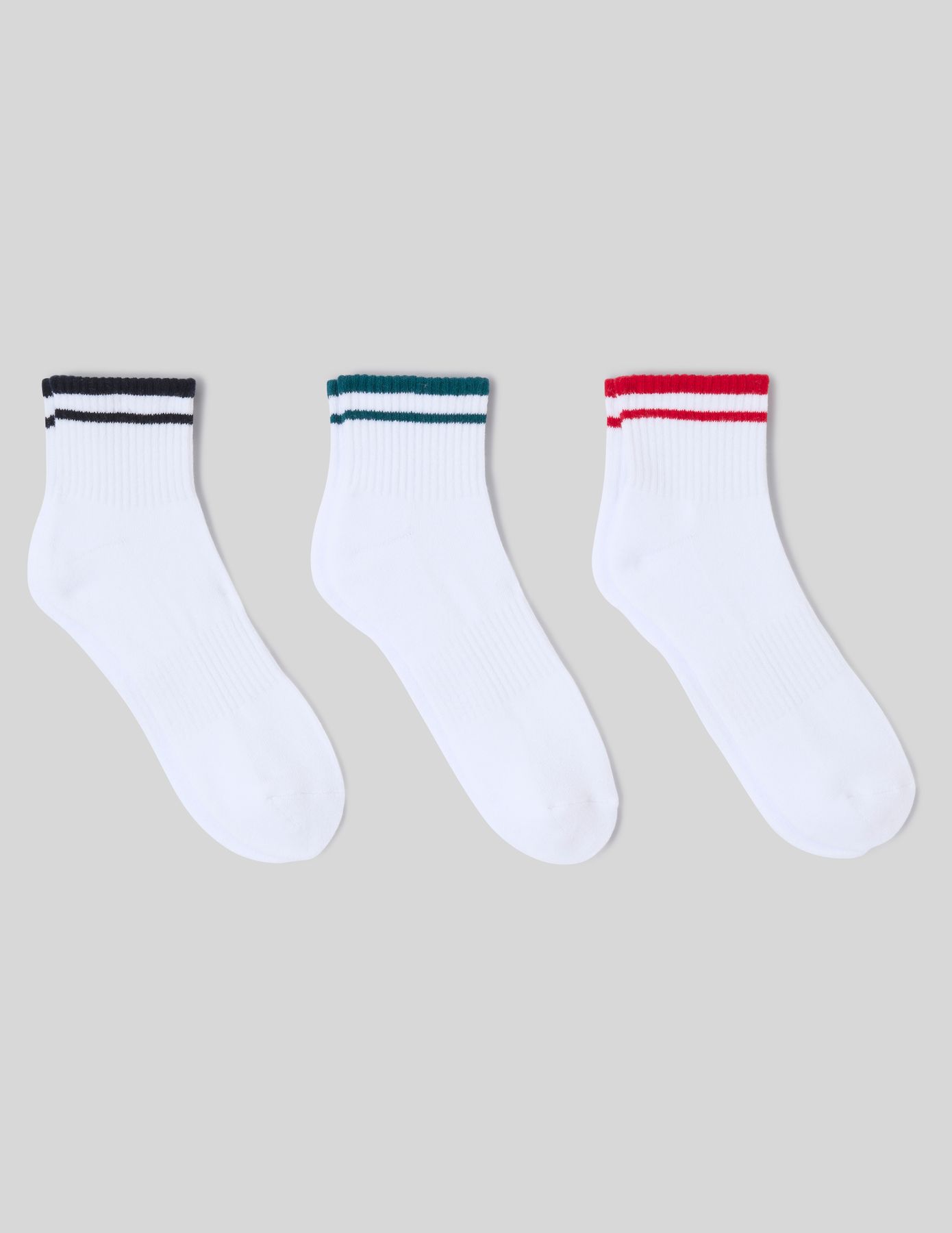 Lot de 3 chaussettes courtes