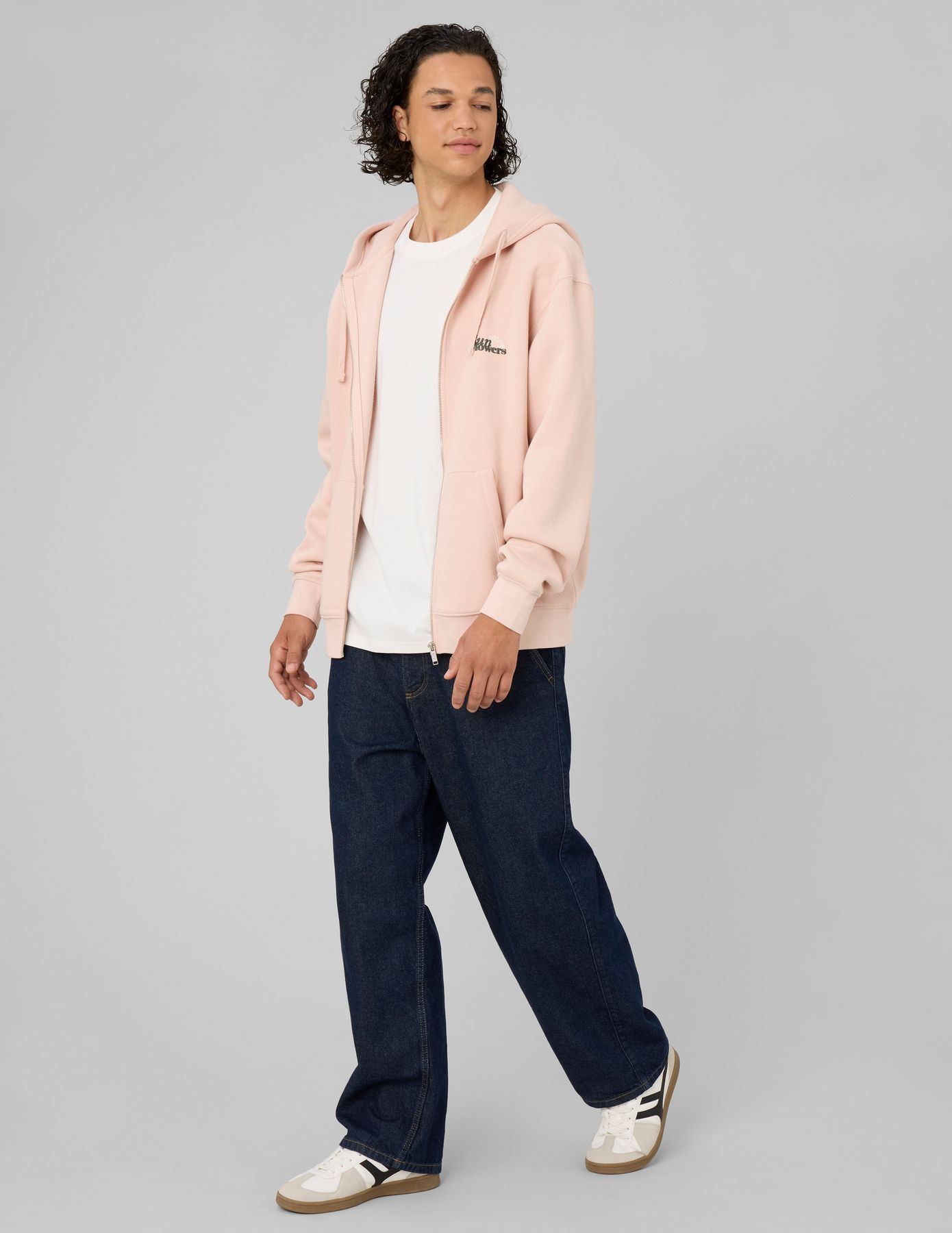 Sweat zipp&eacute; imprim&eacute; devant/dos