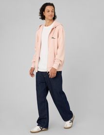 Sweat zipp&eacute; imprim&eacute; devant/dos