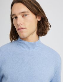 Pull col montant laine