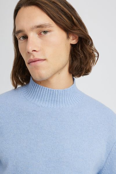 Pull col montant laine