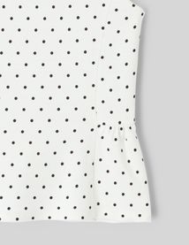 D&eacute;bardeur p&eacute;plum &agrave; pois