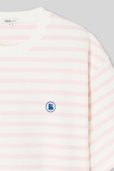 T-shirt marini&egrave;re imprim&eacute; devant/dos