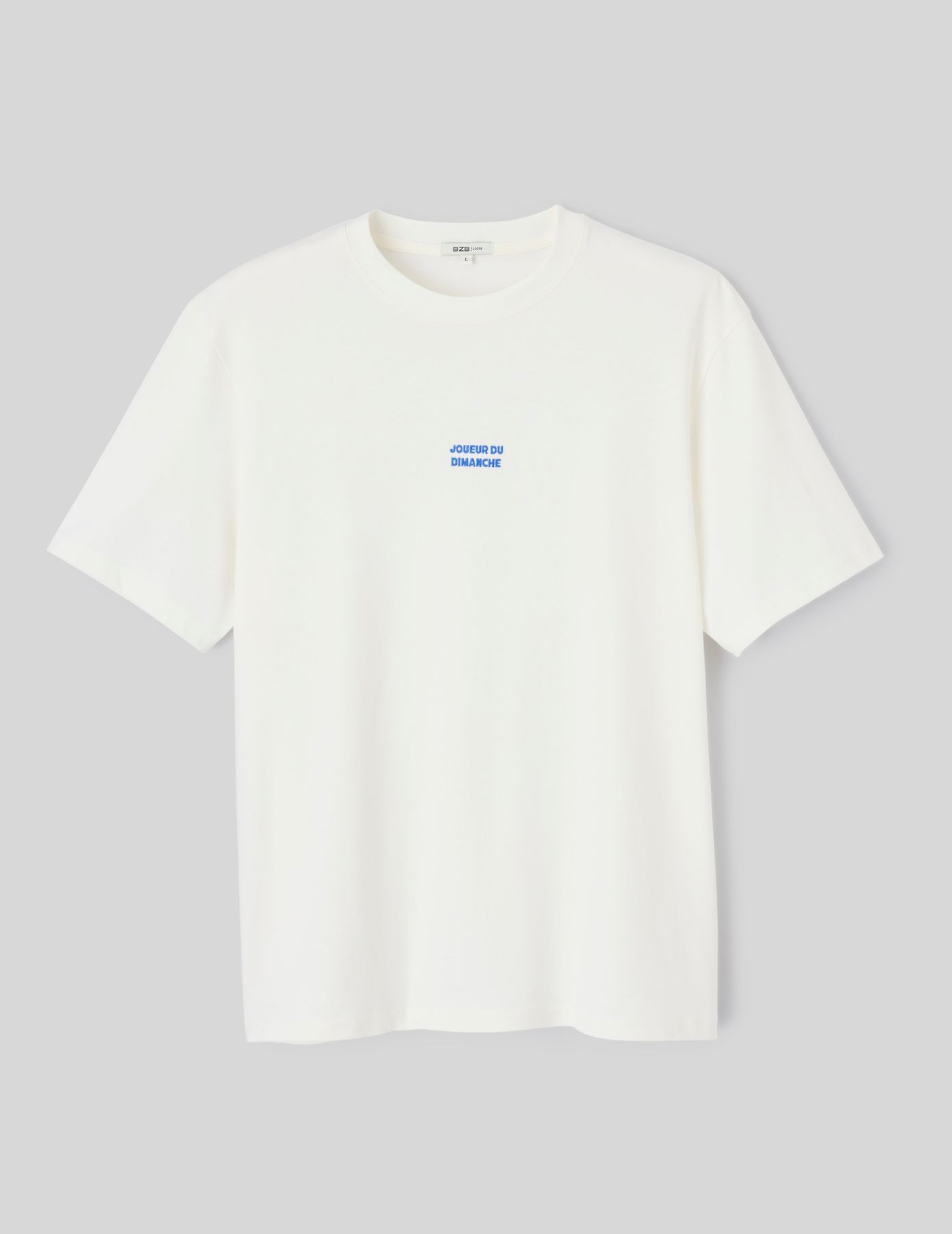 T-shirt broderie poitrine