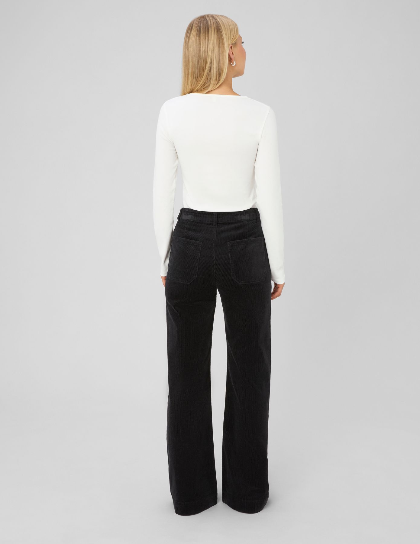 Pantalon flare velours
