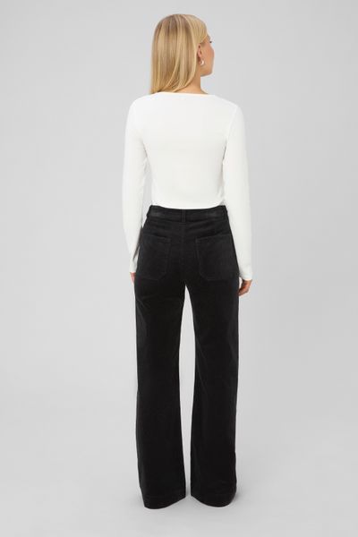 Pantalon flare velours