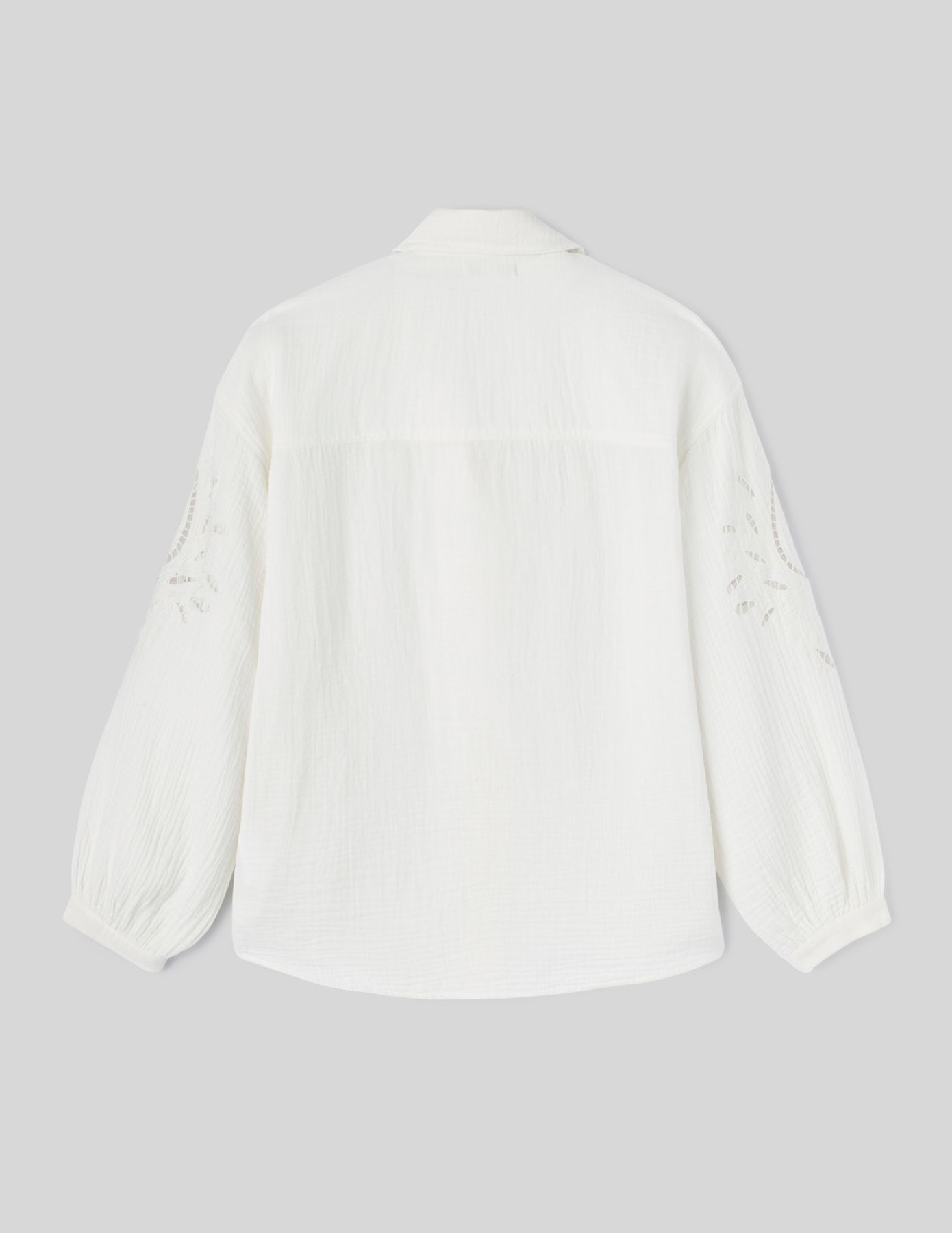 Chemise en gaze de coton unie