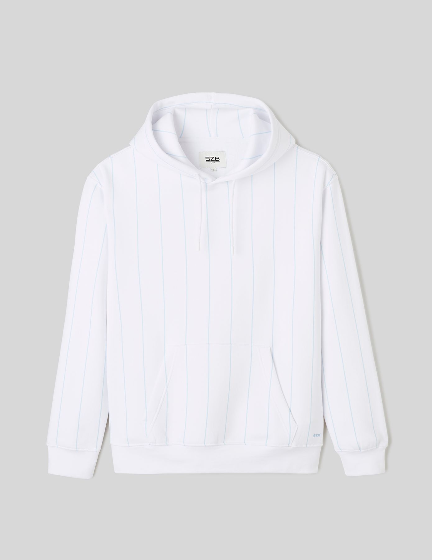 Sweat à capuche rayé