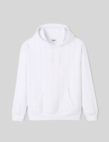 Sweat à capuche rayé