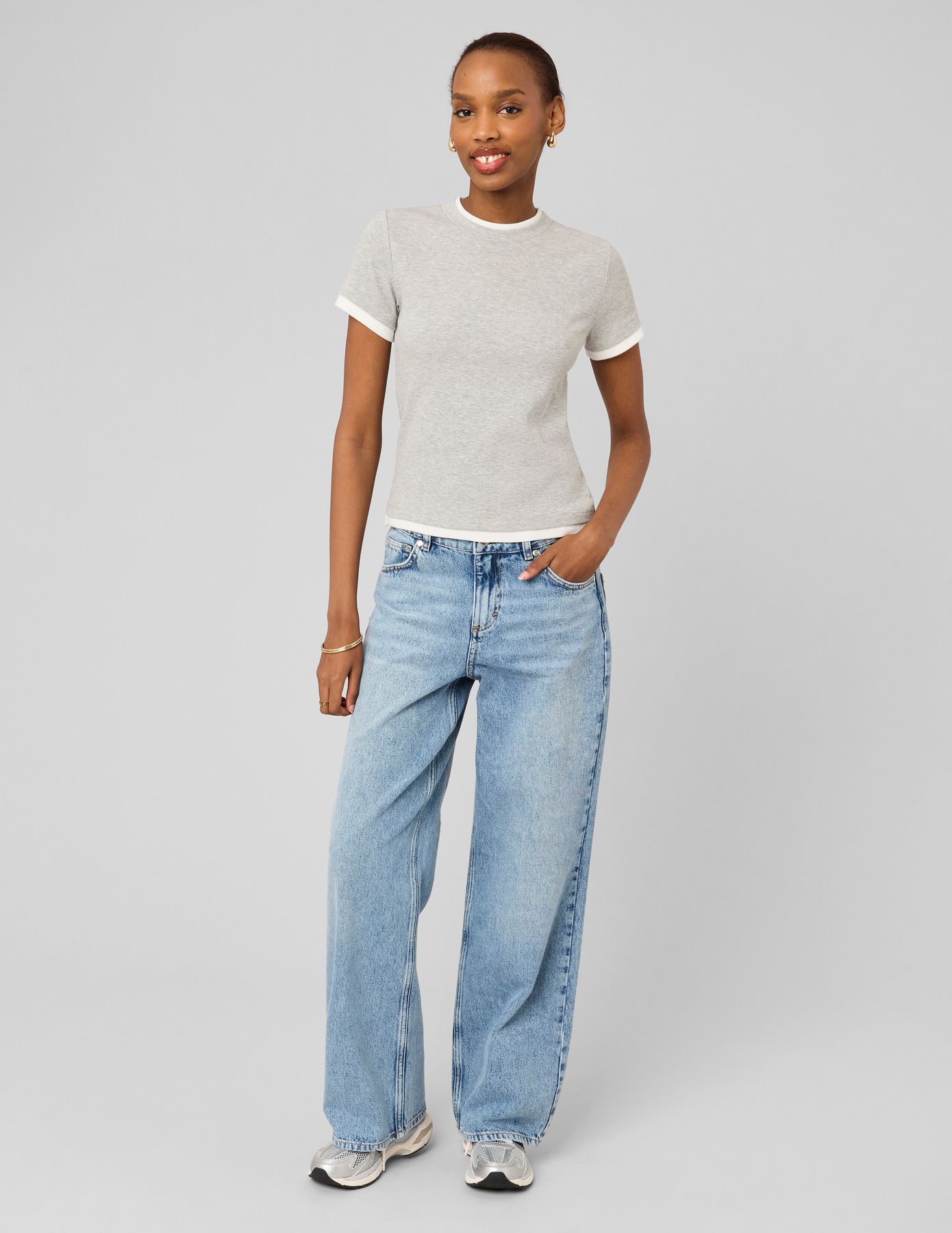 T-shirt effet de superposition