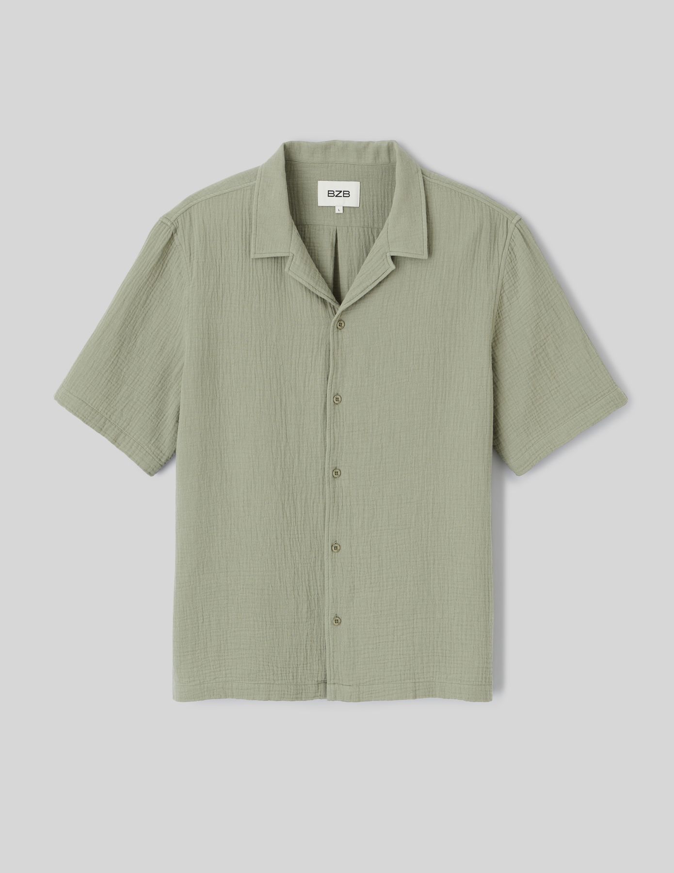Chemise manches courtes gaze de coton