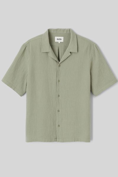 Chemise manches courtes gaze de coton