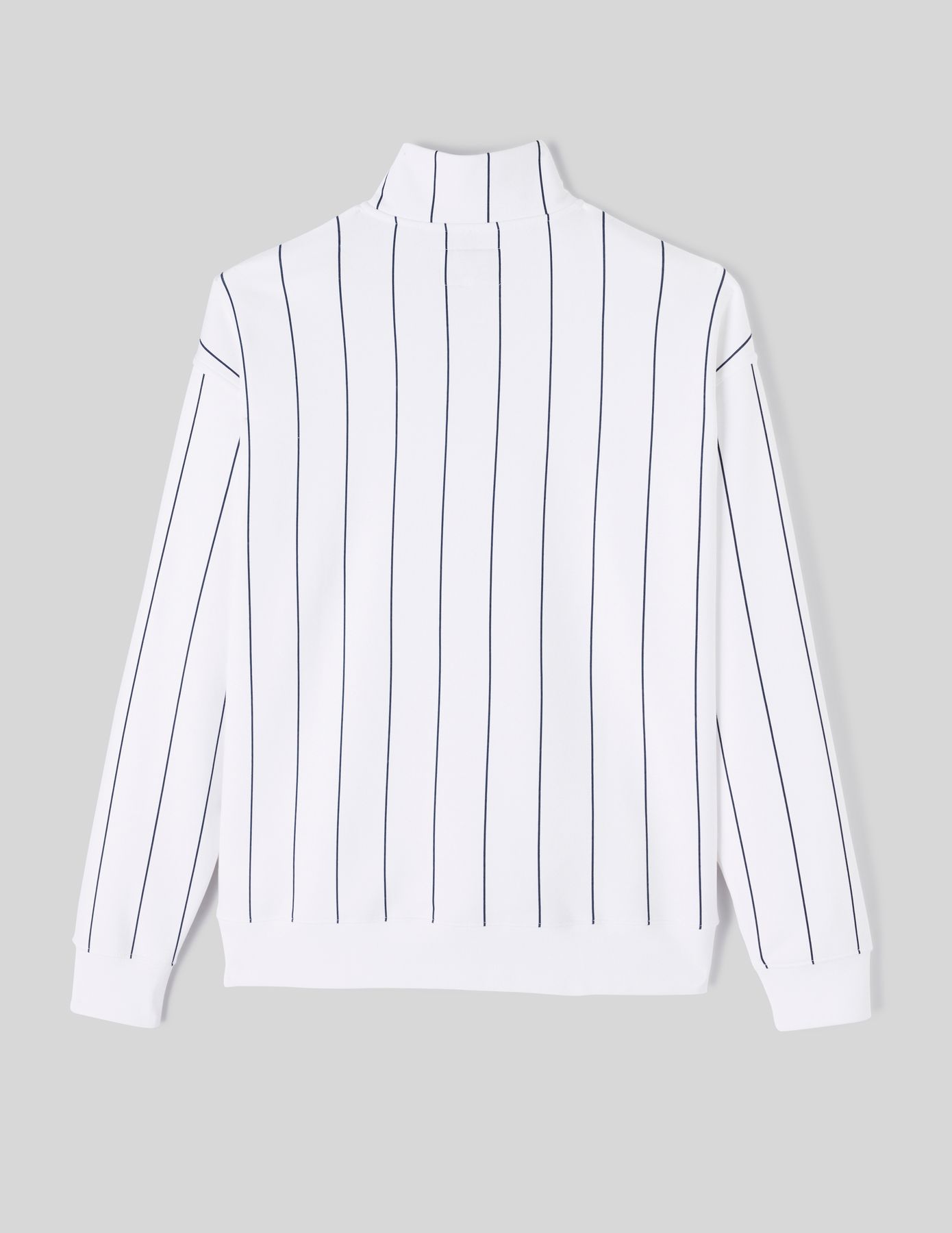 Sweat col montant rayures
