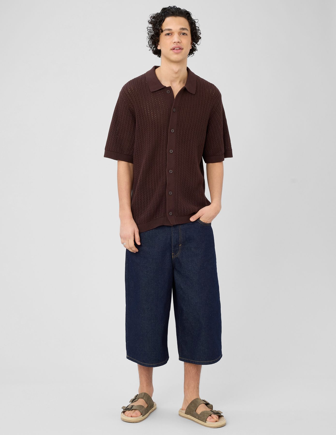 Chemise manches courtes tricot