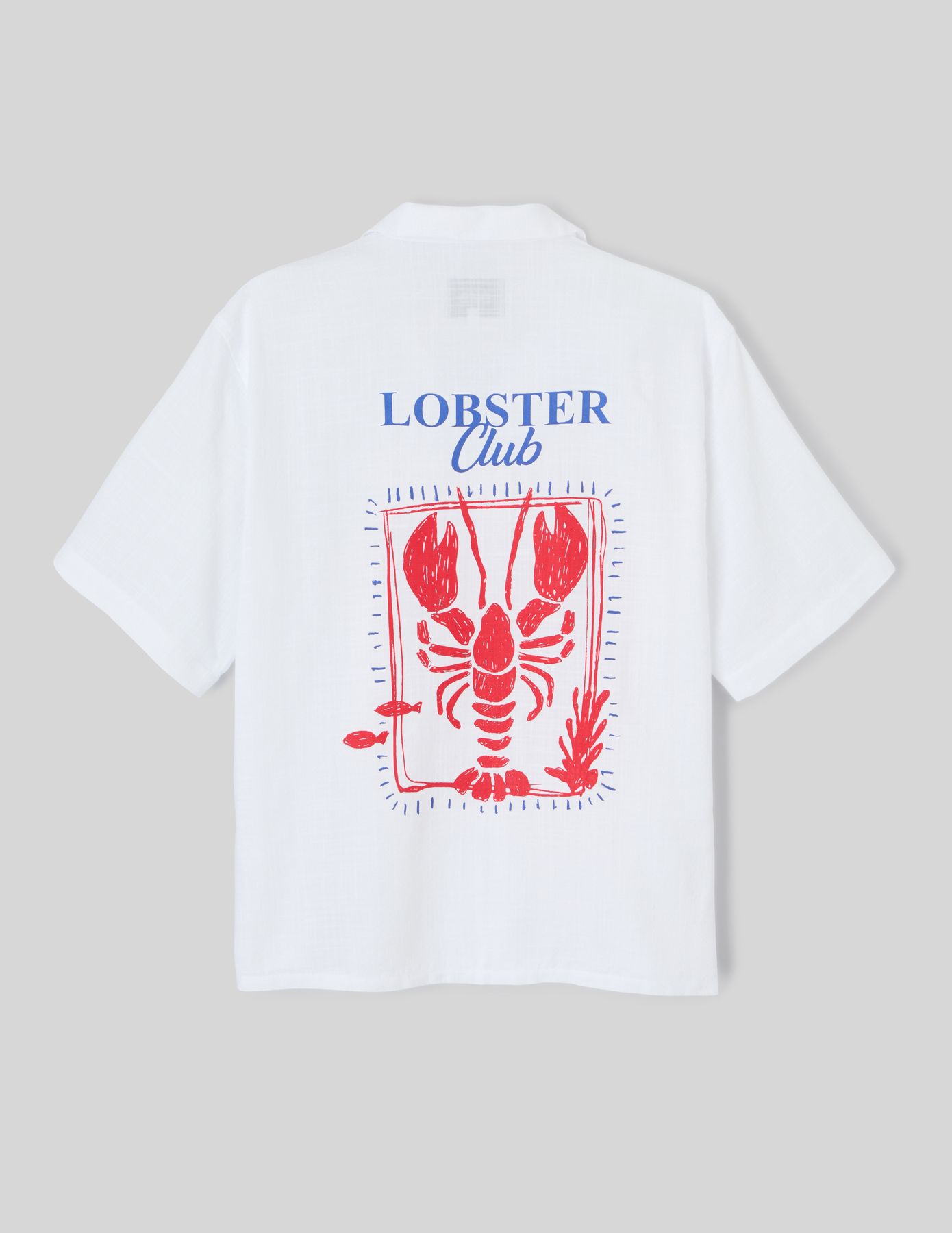 Chemise manches courtes imprimé homard