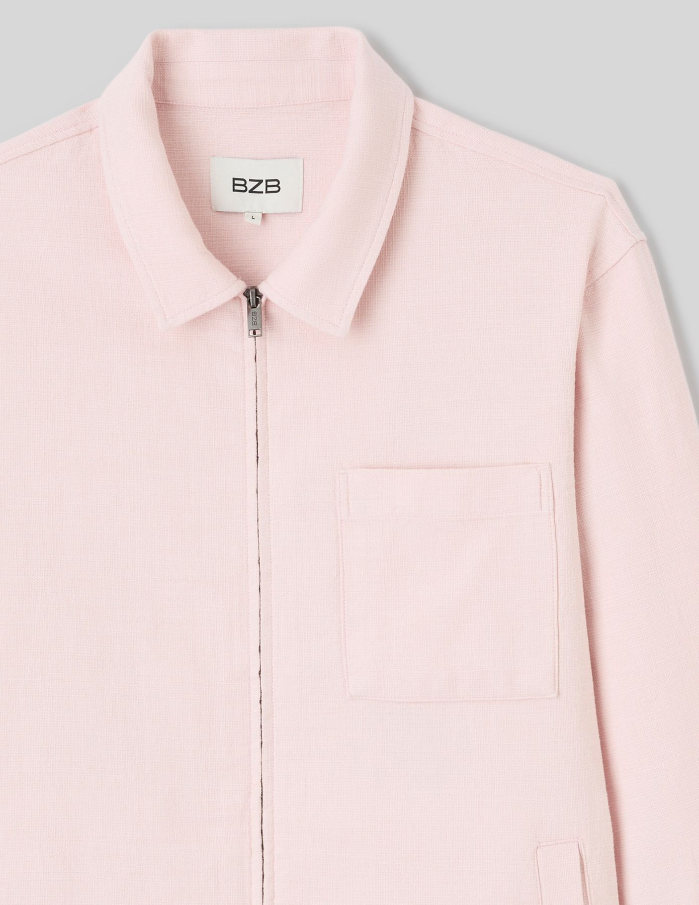 Veste zipp&eacute;e textur&eacute;e