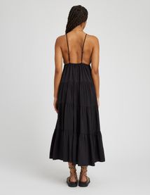 Robe longue fluide à étages