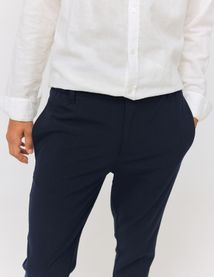 Pantalon de ville fluide uni