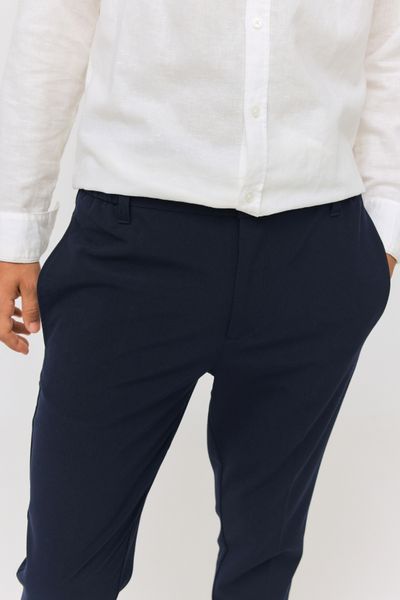 Pantalon de ville fluide uni