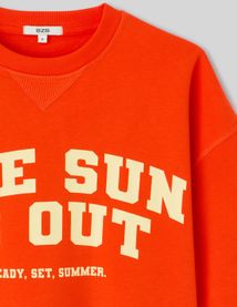 Sweat imprim&eacute; manches courtes