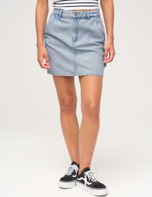 Jupe courte en jean cargo
