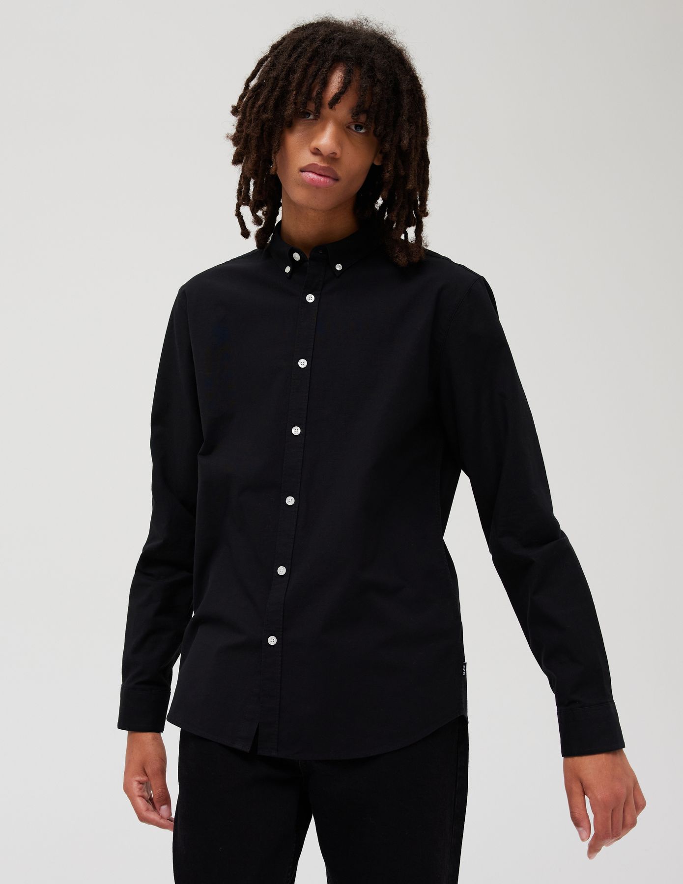 CHEMISE VÉZÈRE NOIRE AJUSTÉE - COTON EGYPTIEN