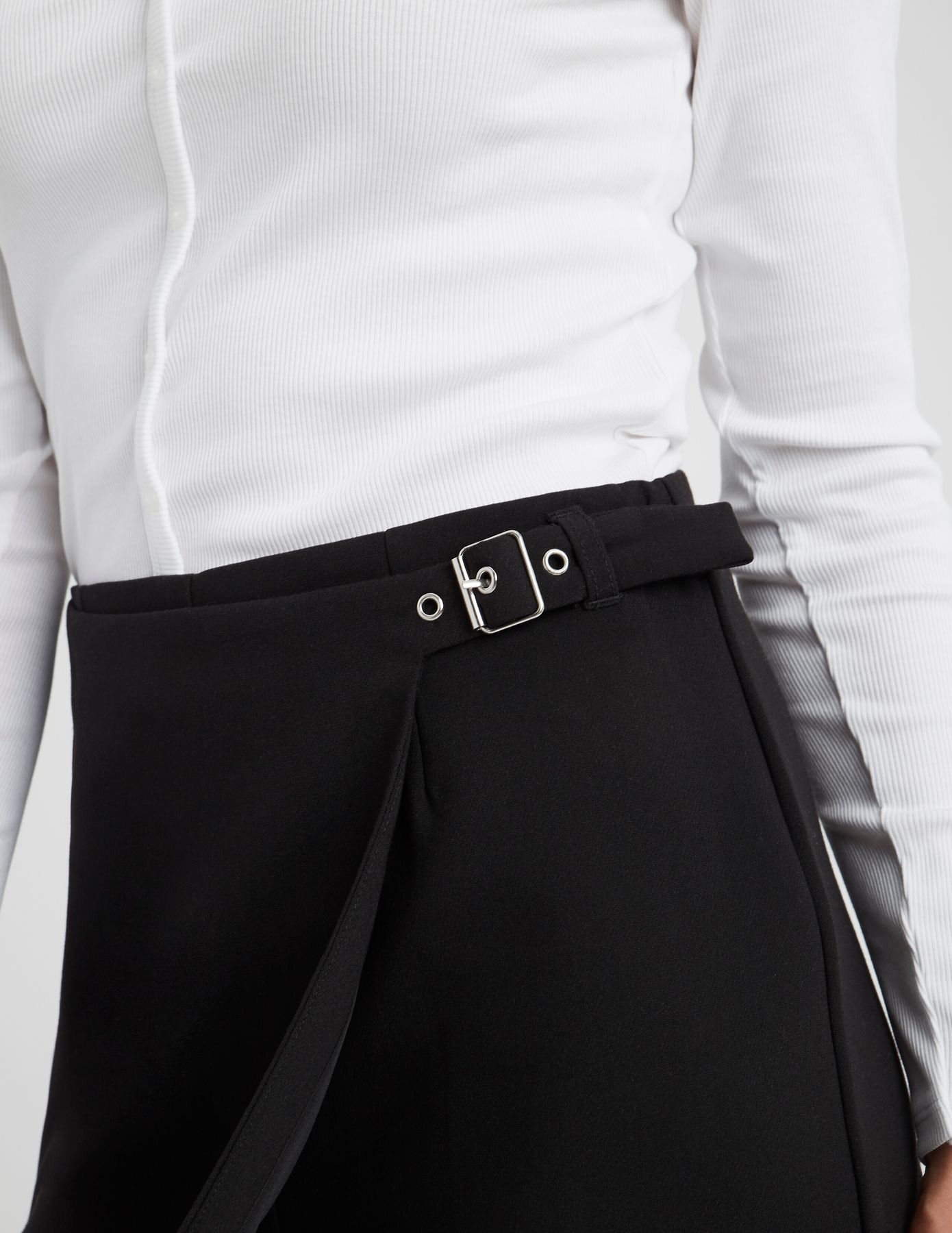 Jupe short portefeuille en polyester recyclé