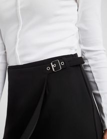 Jupe short portefeuille en polyester recyclé