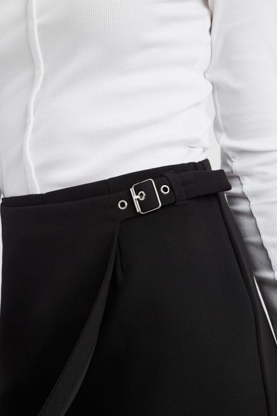 Jupe short portefeuille en polyester recyclé