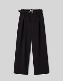 Pantalon large &agrave; pinces