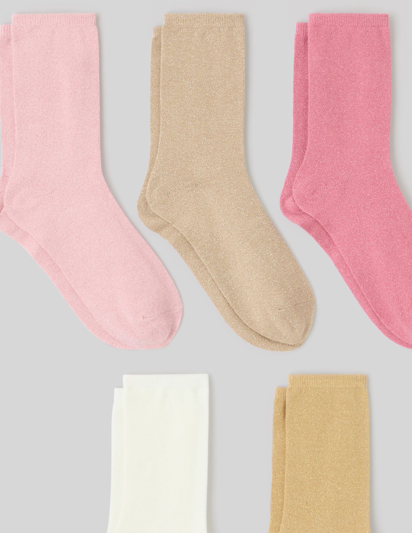 Lot de 5 paires de chaussettes lurex