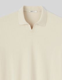 Polo matière fantaisie