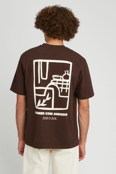 T-shirt gaufré imprimé