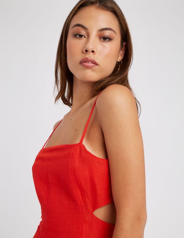 Robe longue en lin