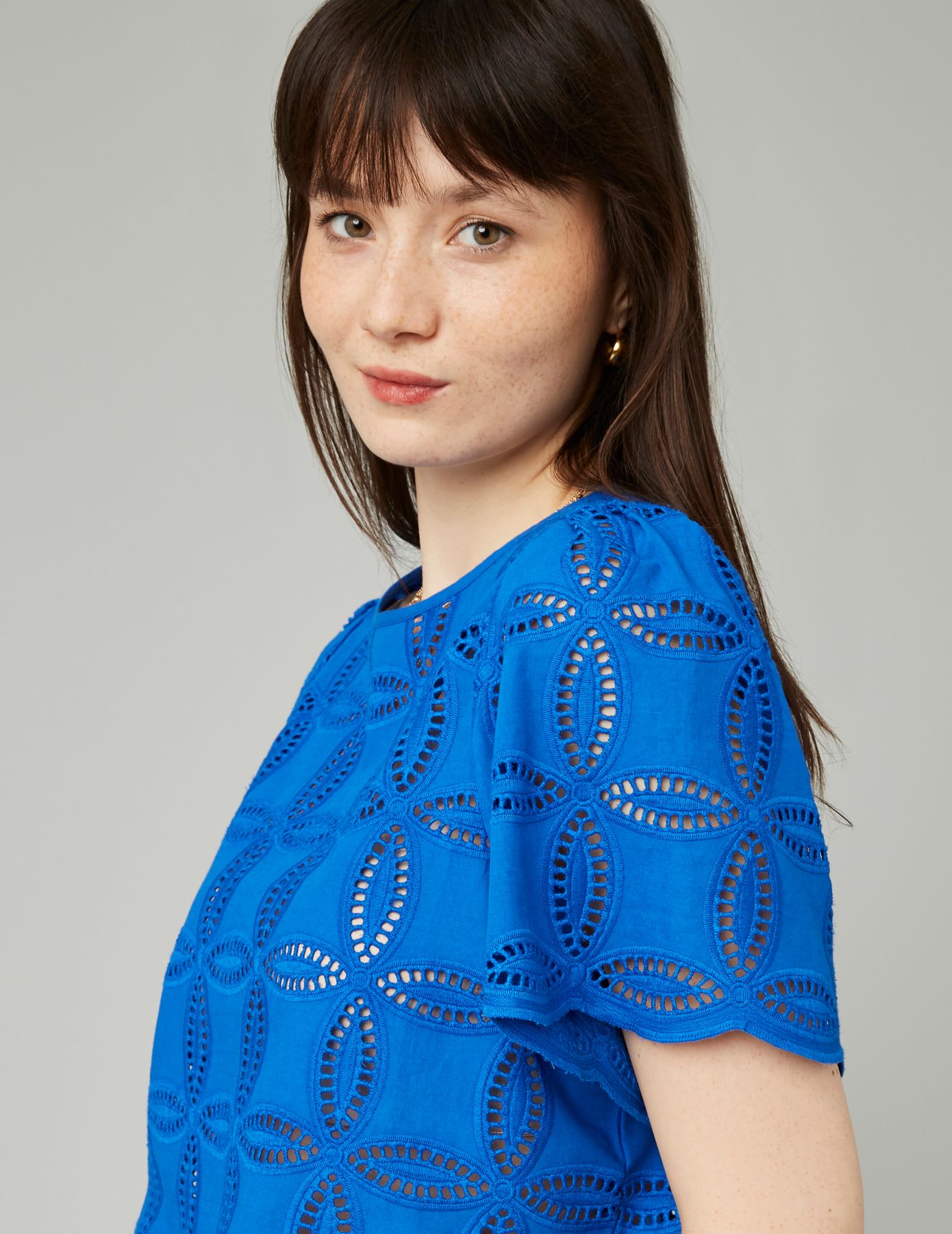 Blouse en broderie anglaise