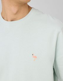 T-shirt broderie poitrine