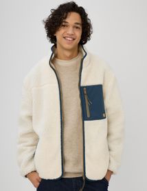Veste sherpa zippée