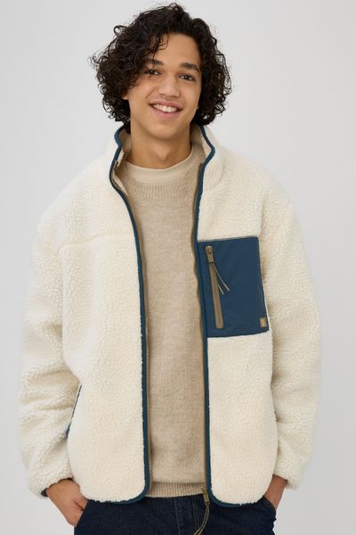 Veste sherpa zippée